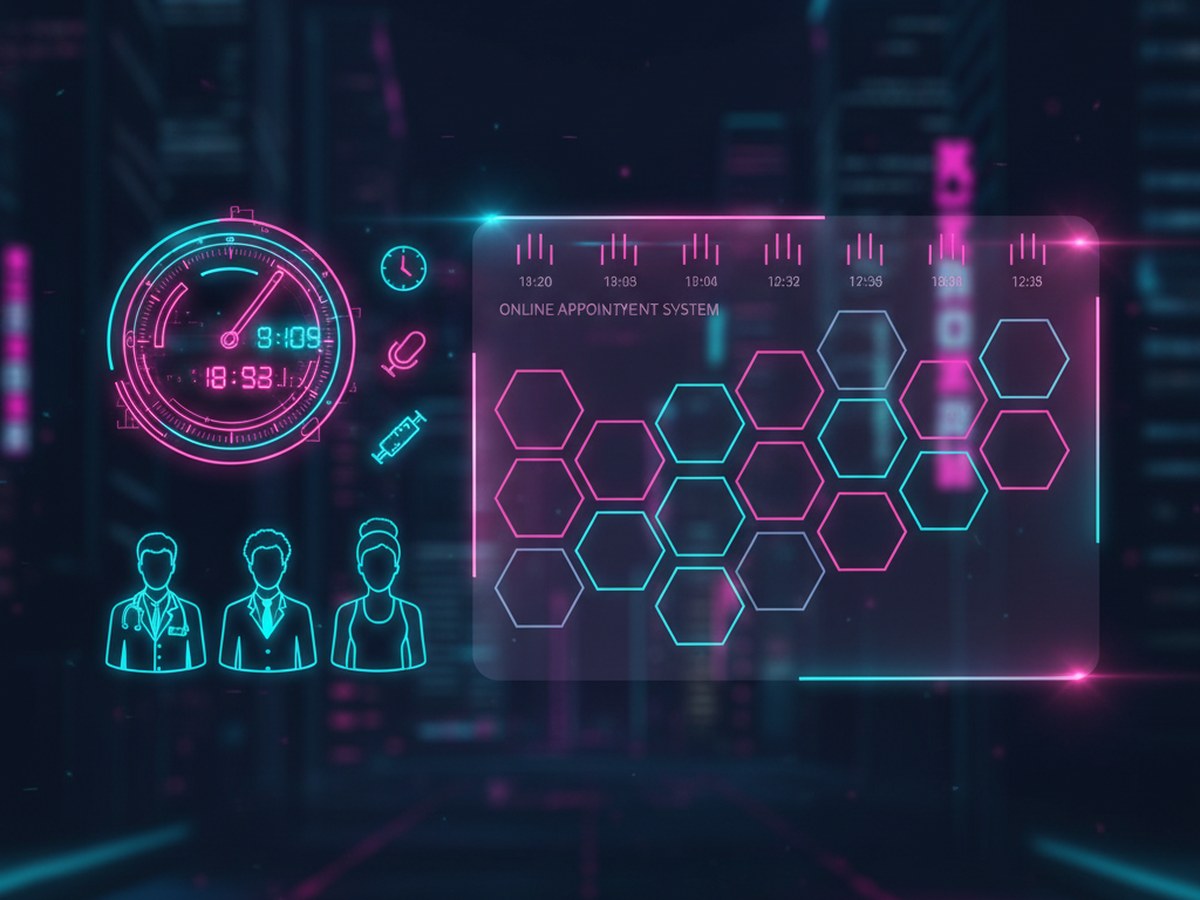 Panel del sistema de citas online con agenda y confirmaciones automáticas